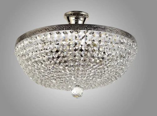 Люстра хрустальная потолочная Nobile E 1.3.40.601 NH Arti Lampadari прозрачная на 6 ламп, основание никель в стиле классический  фото 2